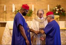 TRENDING: PICTURES OF GAY IGBO MAN MARRYING HIS WHITE LOVER, OFFICIATED BY A REVEREND FATHER IN US SURFACES
