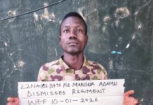 SOLDIER DISMISSED FOR LEAKING VIDEO OF DEADLY BOKO HARAM IED ATTACKS IN BORNO