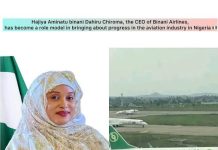 BINANI AIR FINALLY GETS APPROVAL AS FORMER ADAMAWA GUBER CANDIDATE BECOMES FIRST FEMALE AIRLINE OWNER