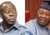 OSHIOMHOLE ASKS AKPABIO TO RESIGN AS SENATE PRESIDENT FOR TRYING TO AMEND SENATE RULES TO IMPUGN RIGHT OF OTHERS