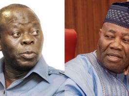 OSHIOMHOLE ASKS AKPABIO TO RESIGN AS SENATE PRESIDENT FOR TRYING TO AMEND SENATE RULES TO IMPUGN RIGHT OF OTHERS