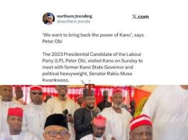 PETER OBI NAMES KWANKWASO AS RUNNING MATE AFTER HIS CONFIRMATION AS NEC PRESIDENTIAL CANDIDATE