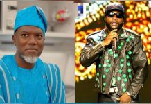 RENO OMOKRI MIFFED AS DAVIDO CALLS HIM UMU BINGO FOR CRITICIZING TYE MUSICIAN’S WEARING A JACKET BEARING NAMES OF ABDUCTED OYO PUPILS DURING WORLD CUP SHOW