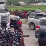 PROTESTERS BLOCK ABUJA MAJOR ROAD IN PROTEST AGAINST INSECURITY