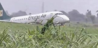 ENUGU AIRLINES PLANE THAT VEERED OFF RUNWAY DECLARED ‘BEYOND ECONOMIC REPAIR’ AFTER ACCIDENT