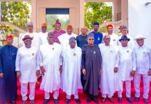 TINUBU, APC GOVERNORS MEET OVER PRESIDENTIAL CAMPAIGN COUNCIL LIST CRISIS