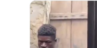 WATCH THE MOMENT A CORNERED THIEF STOOD UP TO HIS ASSAILANTS WITH KNIFE AND MACHETE IN LAGOS