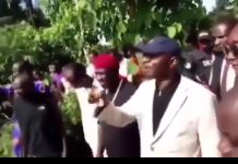 APC SENATOR NWEBONYI CAMPAIGNS ACROSS RIVER IN IZZI, EBONYI, NO BRIDGE TO ACCESS COMMUNITY, WATCH VIDEO