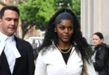 BEAUTY QUEEN CHIDIMMA ADETSHINA PHYSICALLY ATTACKED BY PROTESTERS IN SOUTH AFRICA AFTER LEAVING COURT