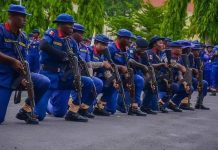 CIVIL DEFENCE PARADES OFFICERS LINKED TO THE DEATH OF 37 ILLEGAL MINERS, 3 NEW OFFICERS SUSPENDED